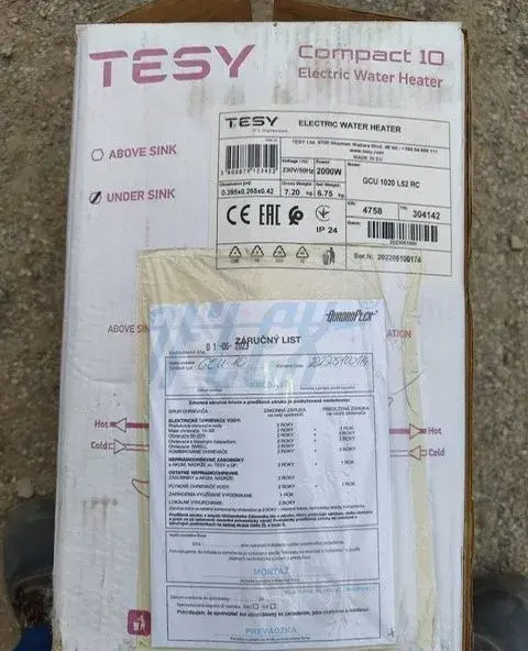Tesy ohrievač vody 10L - pod umývadlo
