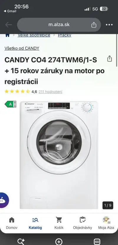Pracka Candy, super stav, v zaruke