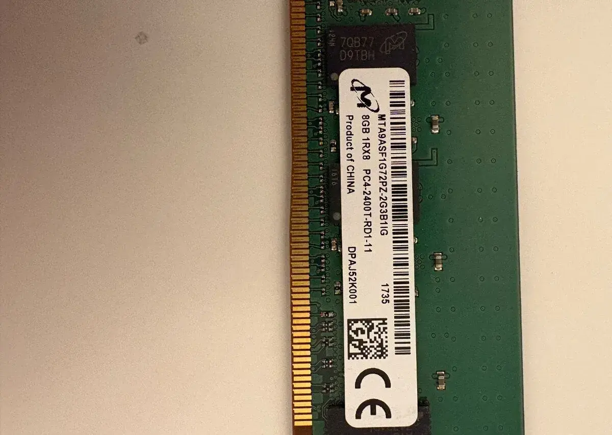 Micron 8GB DDR4 2400 ECC REG RDIMM – 8 ks (64 GB)