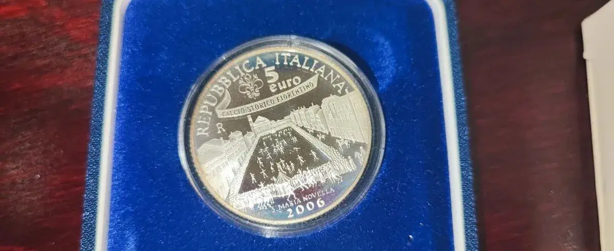 Taliansko Proof - 5 Euro, 2006 FIFA World Cup Germany