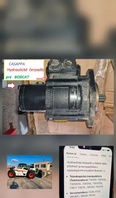 CASAPPA 6909447 hydraulické čerpadlo - nové pre Bobcat