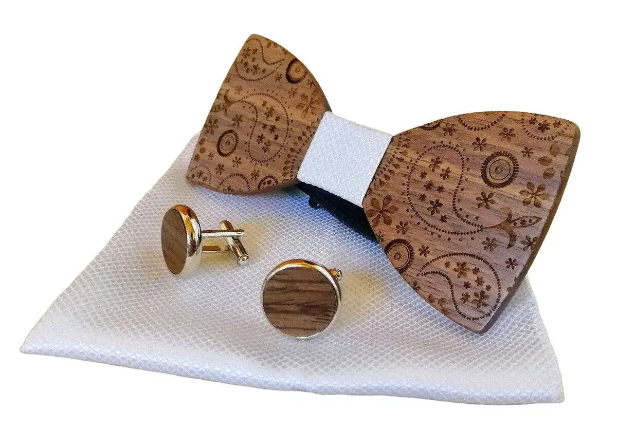 Spoločenský drevený motýlik - kompletný set