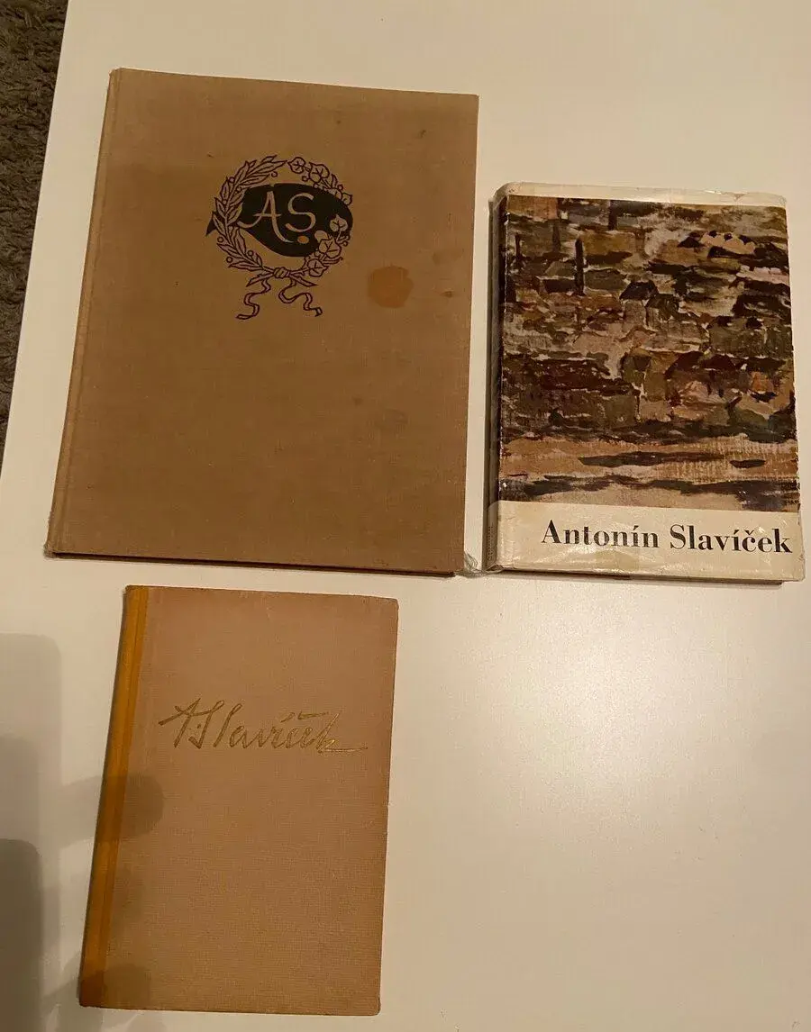 Antonín Slavíček-sada 3 kníh