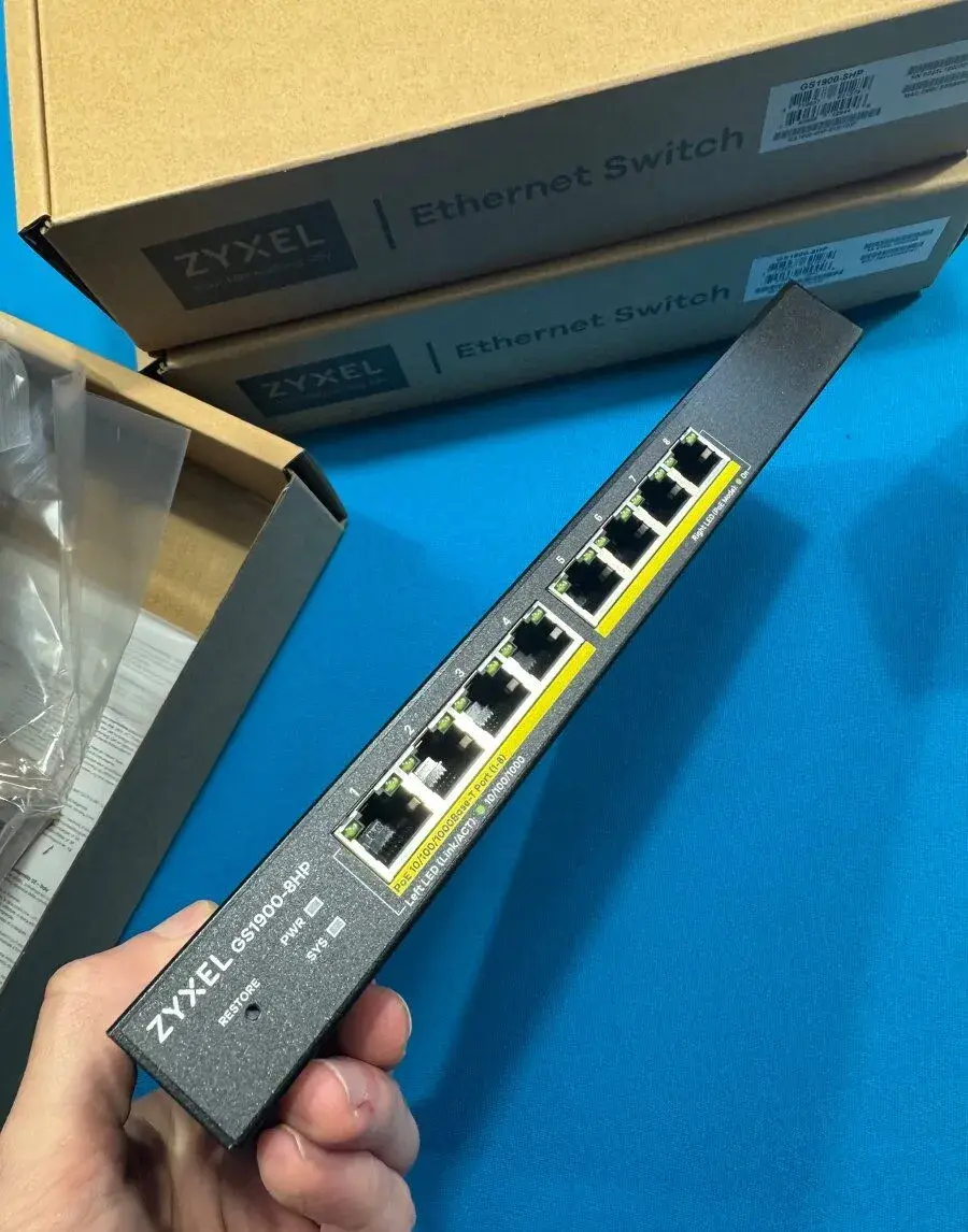 Zyxel GS1900-8HP POE Gigabit ethernet switch