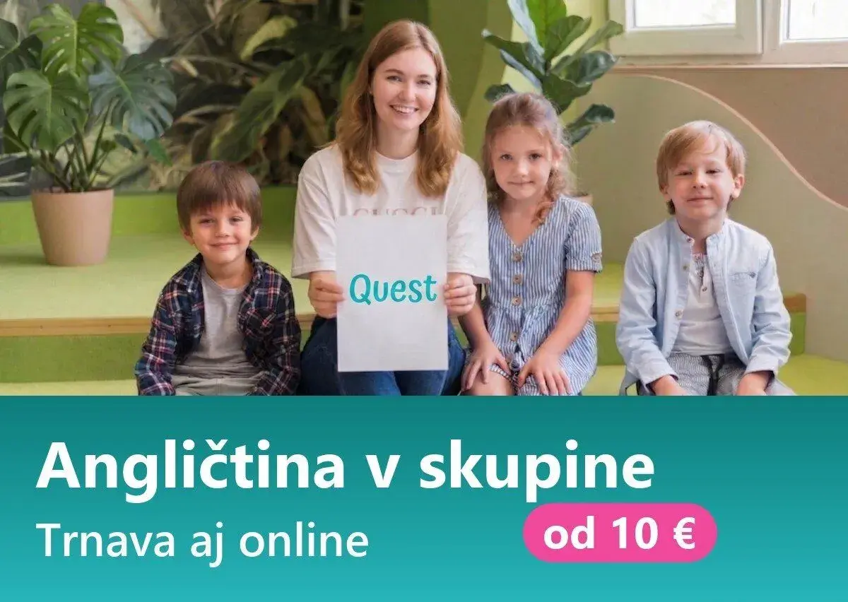 Angličtina v skupine Trnava aj online – 1. hodina zadarmo