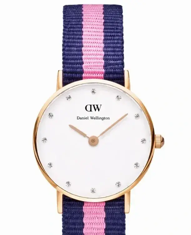 Daniel Wellington Rose Gold 26 mm – Winchester Blue/Pink NAT