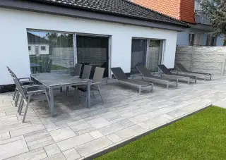 Teak it set stôl stoličky lehatka