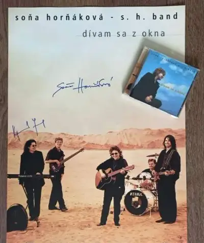 CD Album SOŇA HORŇÁKOVÁ a S. H. BAND + plagát s autogramami