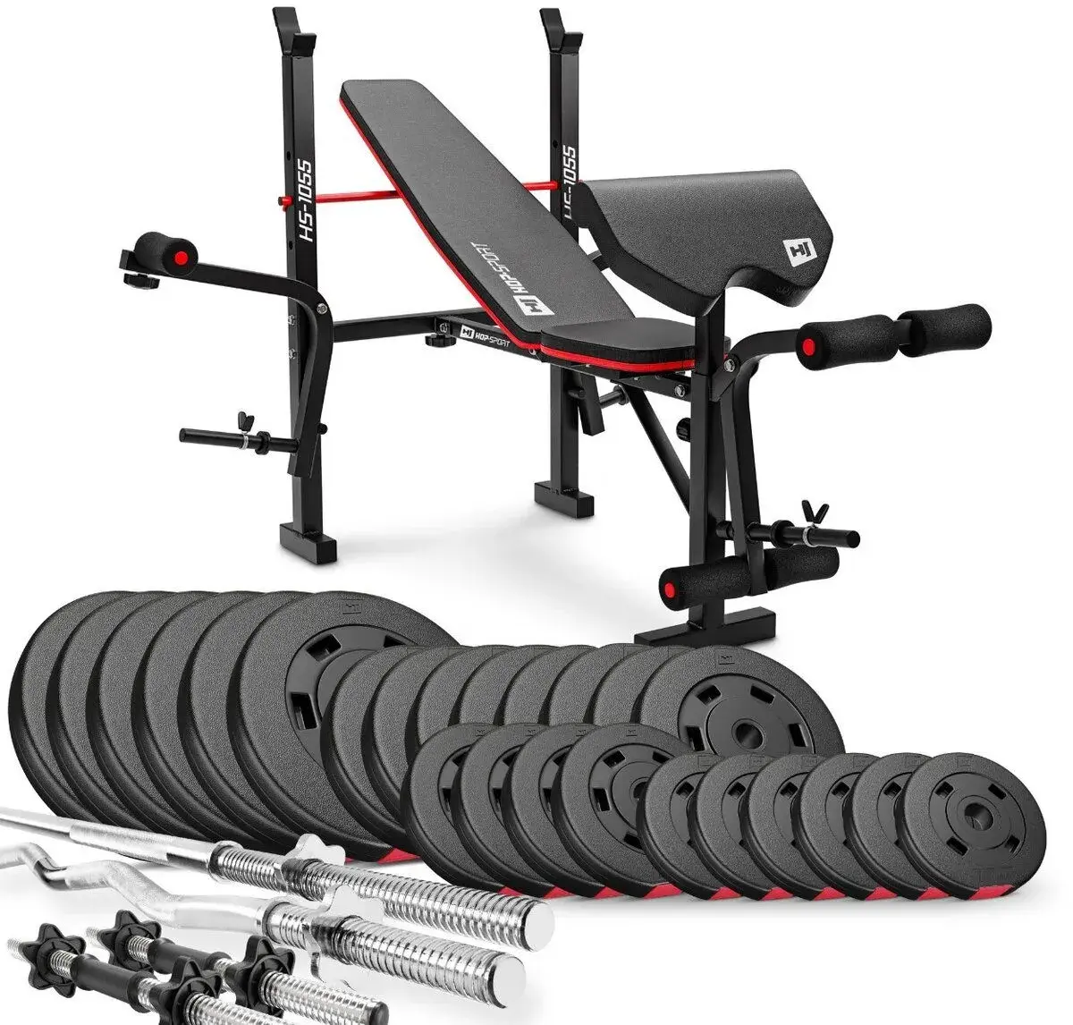 Sada PREMIUM 135kg s lavicou HS-1055