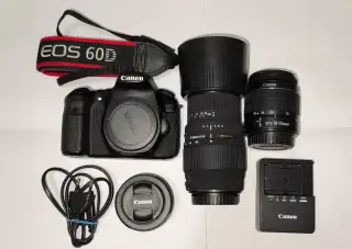 Canon 60D + 18-55 + 50 + 70-300