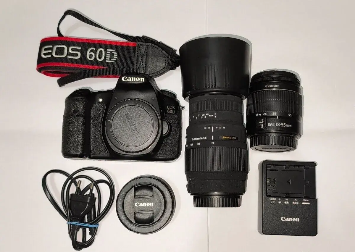 Canon 60D + 18-55 + 50 + 70-300