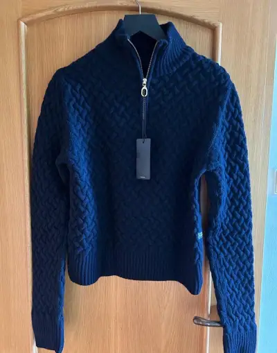 TMAVOMODRÝ ROLÁKOVÝ PULOVER zn.G-STAR RAW č.M 80% vlny