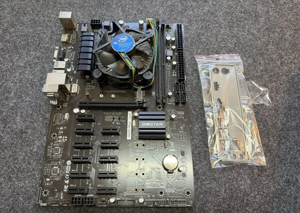 BIOSTAR TB360-BTC PRO 2.0 + Intel i3 8100 4C CPU+ fan