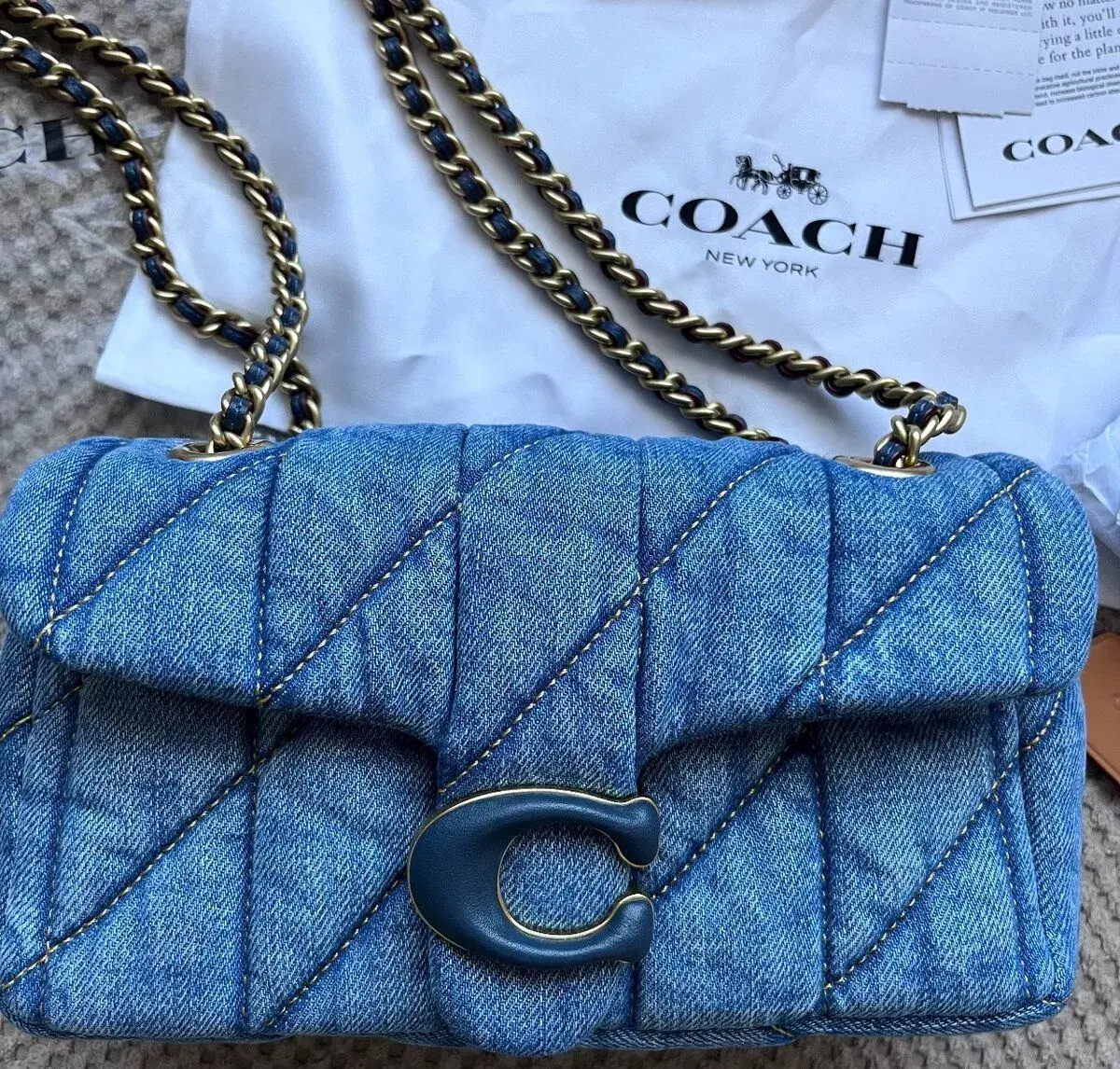 Coach Tabby 20 quilted denim