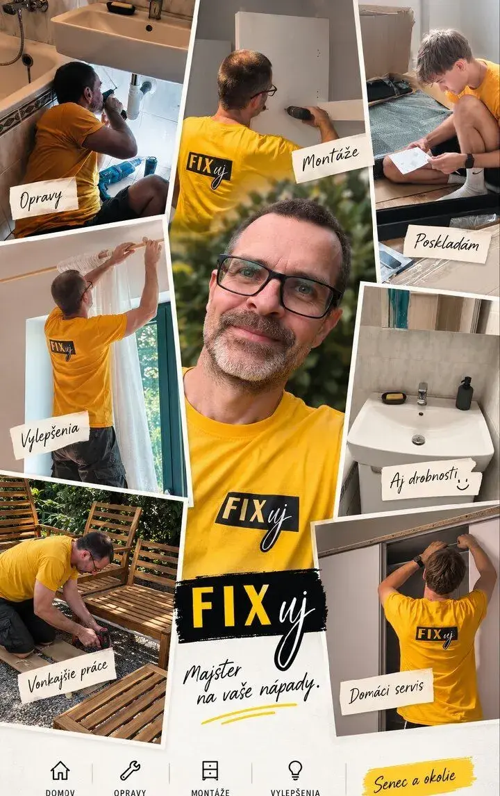 FIXuj – hodinový manžel / Senec, Trnava, Bratislava
