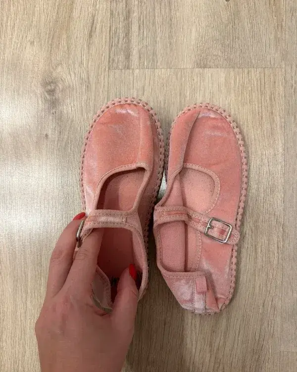 Detské zamatové H&M baleriny - 32