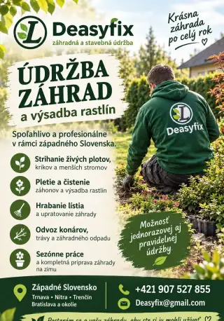 Záhradné práce a údržba záhrad