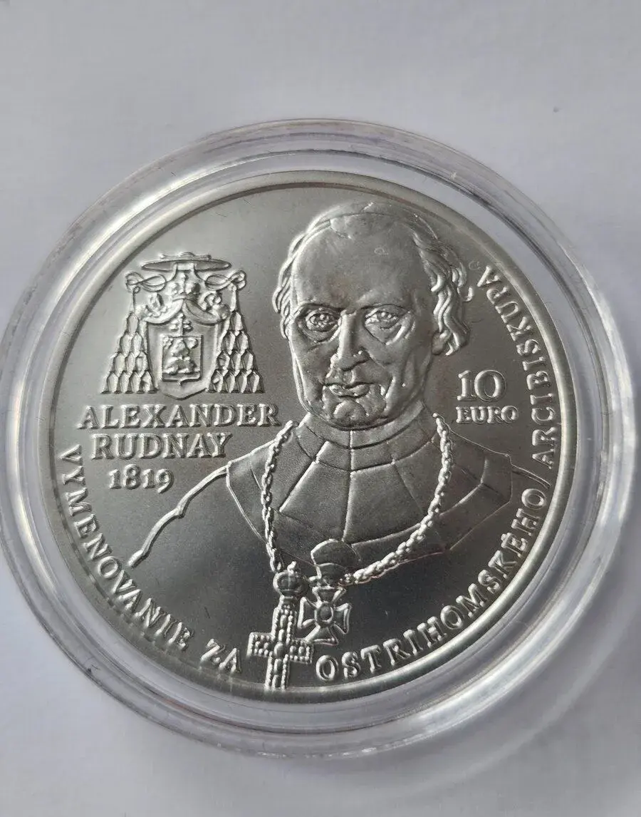 10€ strieborná zberateľská minca Alexander Rudnay (2019) BK