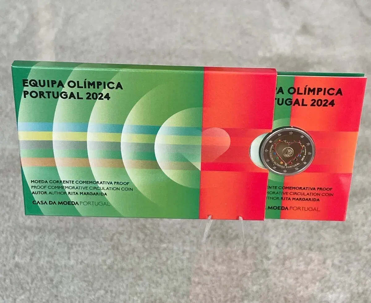 2€ Portugalsko 2024 - OH Paríž farebná proof
