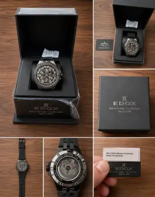 Edox Delfin Mecano Automatic 85303 357GN NGN