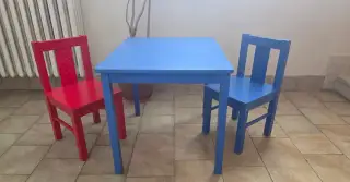 Detské stoličky so stolíkom, Ikea KRITTER