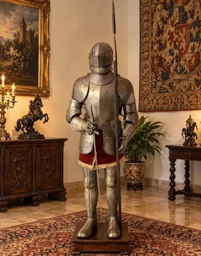 Historické rytierske brnenie – 19. storočie – výška 193 cm