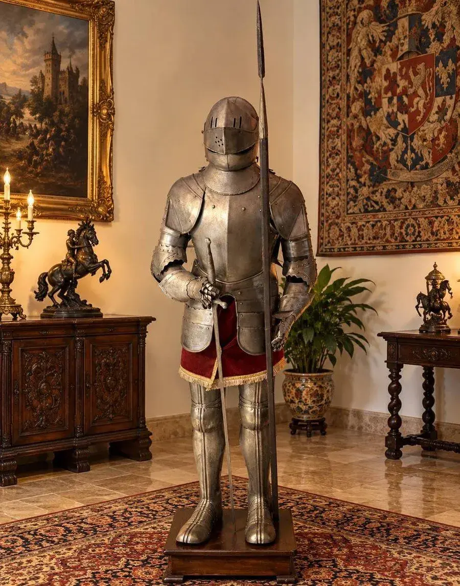 Historické rytierske brnenie – 19. storočie – výška 193 cm