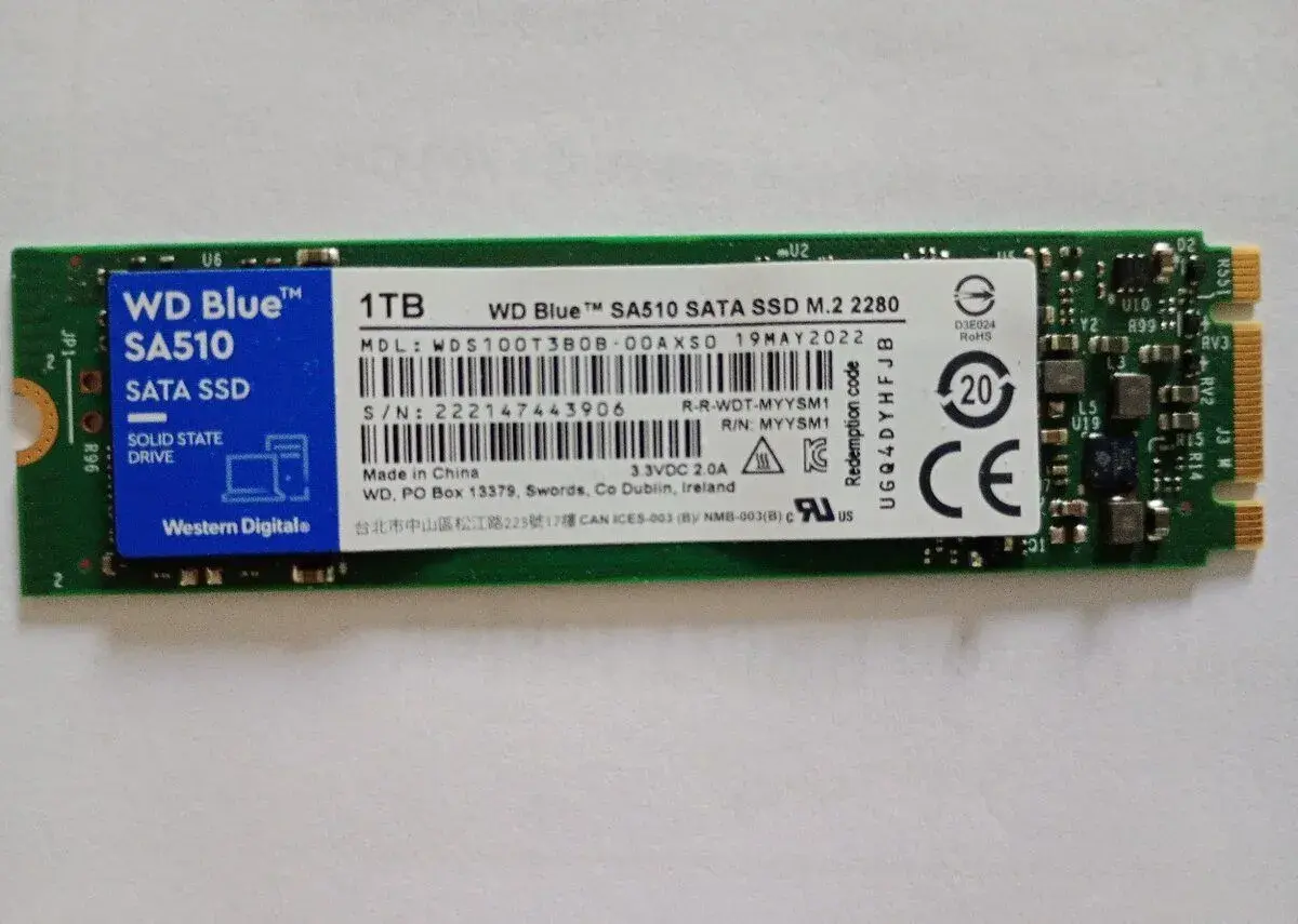WD Blue M.2 SATA SSD - 1TB