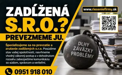 Zrušenie zadlženej sro