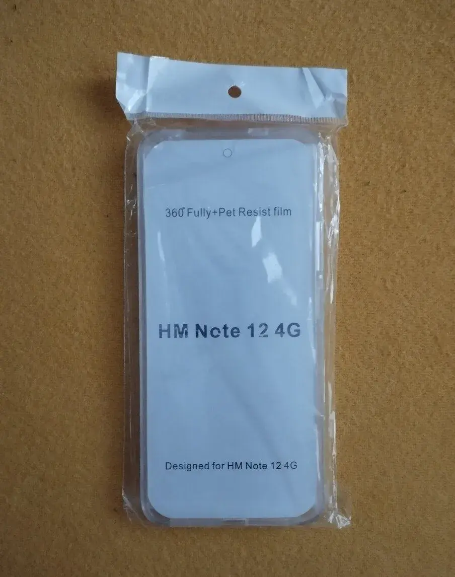 Priehľadný obojstranný kryt na Xiaomi Redmi Note 12 4G