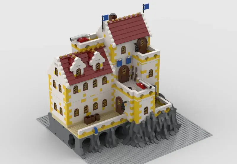 Lego MOC Pirat Pevnost dostojnickeho pluku