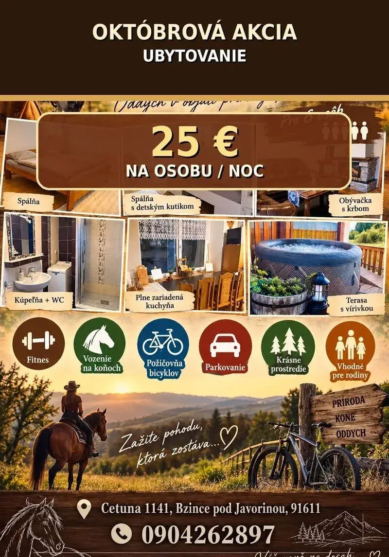 Ubytovanie na ranči