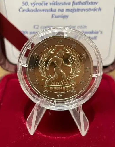 2€ Slovensko 2026 - 50. výročie víťazstva futbalistov PROOF