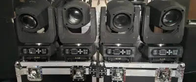 4x Moving Head 200w LED BSW