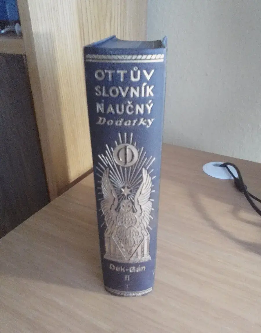 Originál Ottuv Slovník naučný - dodatok II 1 Dek-Gan 1932