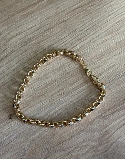 Elegantný dámsky zlatý 14K náramok
