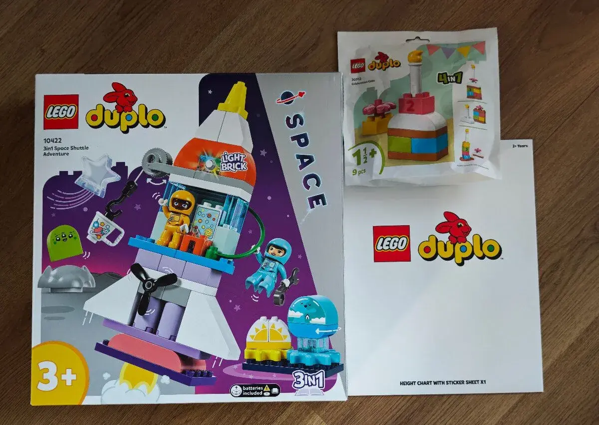 Lego Duplo Space raketoplán + 2 sety zdarma
