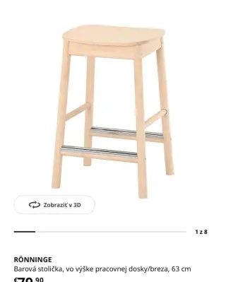 Barove stolicky IKEA 4ks
