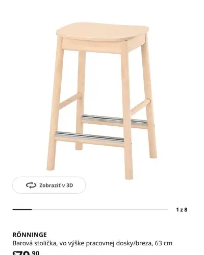 Barove stolicky IKEA 4ks