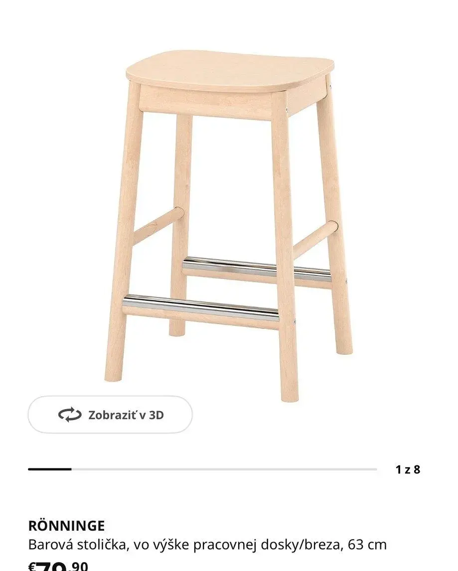 Barove stolicky IKEA 4ks