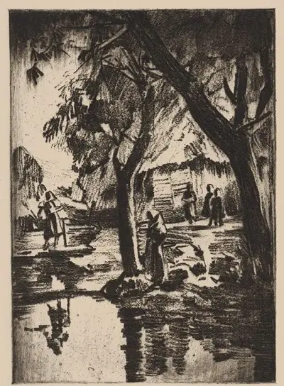 Viktor Hermély - Pri vode 1930-1940
