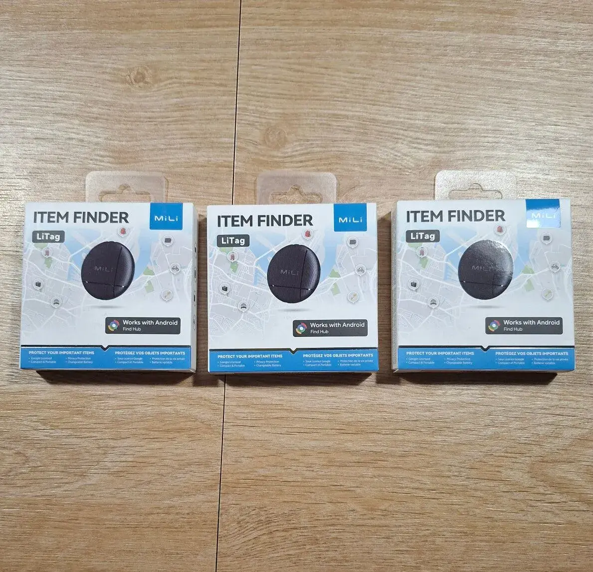 3x MiLi LiTag lokator Android Item Finder