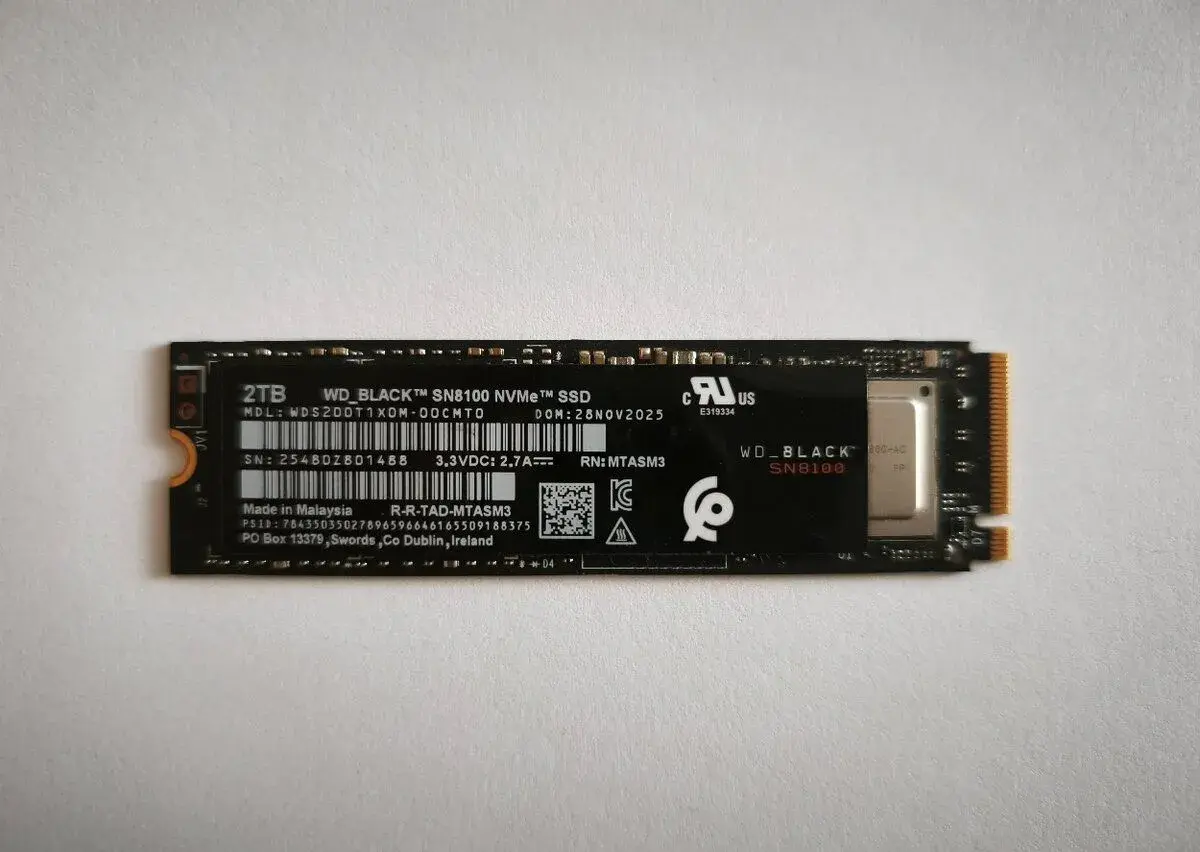 WD_BLACK SN8100 2TB, M.2 2280, NVMe (nepoužité)