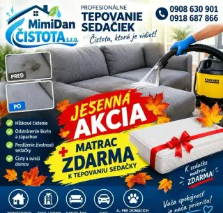 UPRATOVANIE A TEPOVANIE v Humenné a okolie