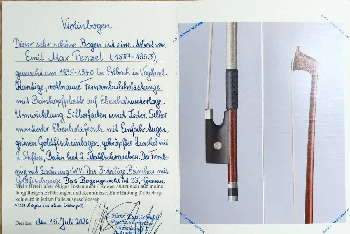 Emil Max PENZEL + certifikát