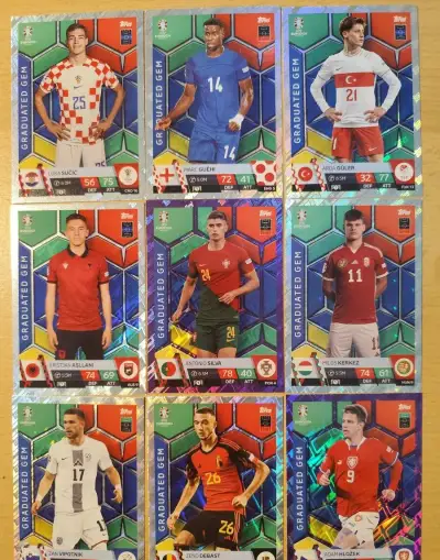 Euro topps match attax set graduated gem