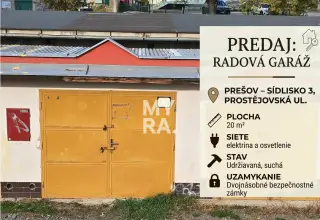 Garáž na Sídlisku III. v Prešove