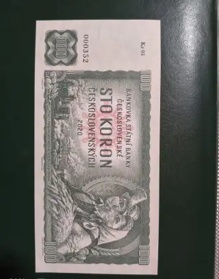 100 Koron gabrišovka UNC