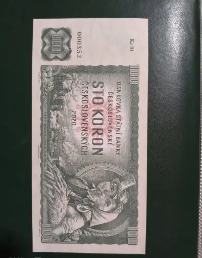 100 Koron gabrišovka UNC