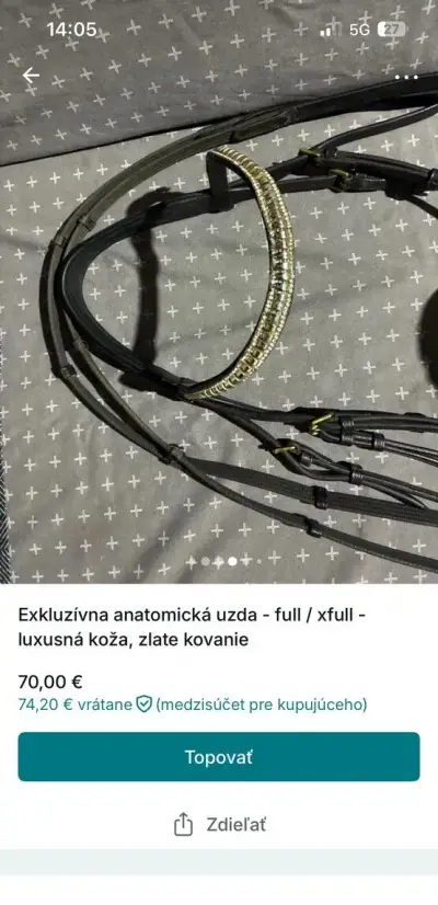 Exkluzívna anatomická uzda - full/x full